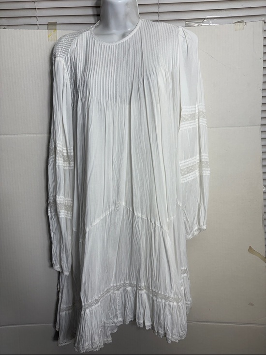 Wilfred Dresses & Skirts - Aritzia Wilfred White Lightweight Pleated Tunic Tealight Dress 5642